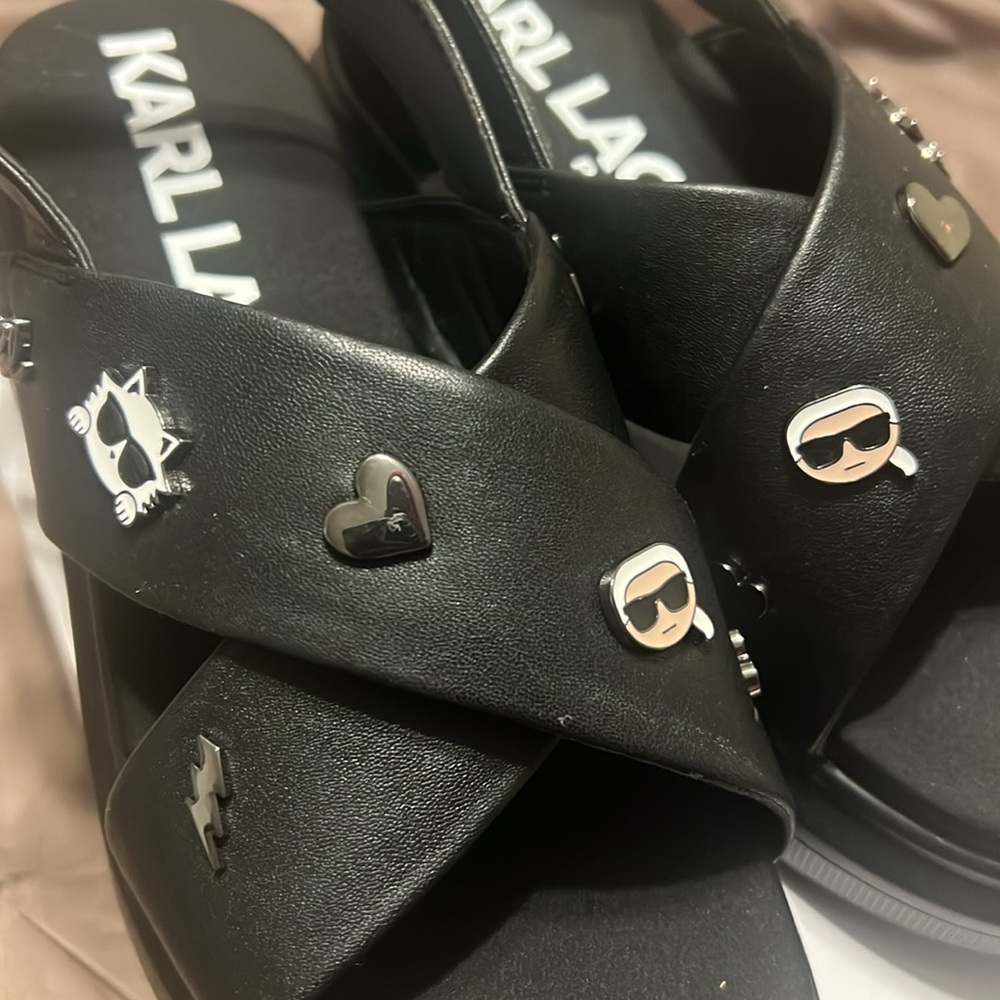 BN Karl Lagerfeld platform Sandals - Picture 10 of 11